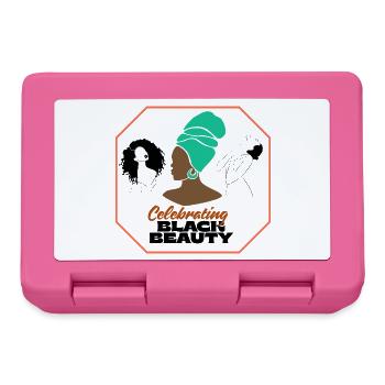 Lebendiges Afro-Frauen-Feier-Design - Brotdose - Pink - Vorne