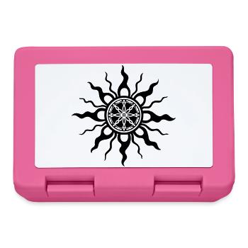 Sun Tribal Ornament Design - Lunchbox - pink - Front