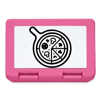 Icône de la pizzeria Pizza - Boîte à goûter - rose - Devant