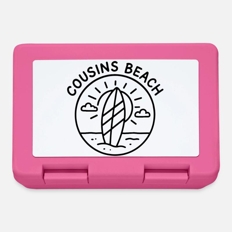 Plage des Cousins – Surf et soleil - Boîte à goûter - rose