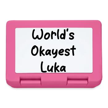World s_okayest_Luka - Lunchbox - pink - Front
