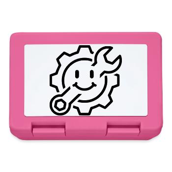 Mechanic with a smile | Repair - Lunchbox - pink - Front