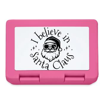 I believe in Santa - Lunchbox - pink - Front
