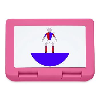 Subbuteo Héros Géométrique sur Blue Arc - Boîte à goûter - rose - Devant