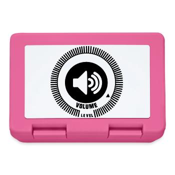 Lautstärkeregler - Brotdose - Pink - Vorne