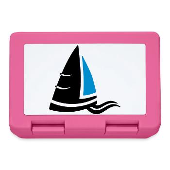 SeeLuft Segel Wappen Segelboot Logo Segelsport - Brotdose - Pink - Vorne
