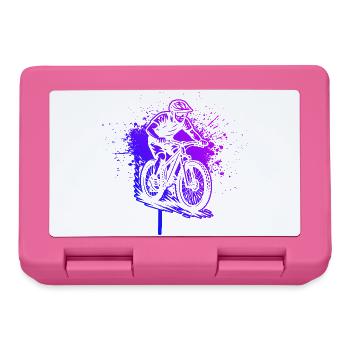 Un motif réservé au VTT - Boîte à goûter - rose - Devant