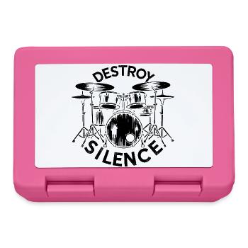Destroy Silence Drummer - Lunchbox - pink - Front