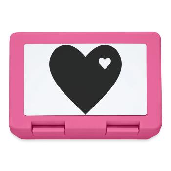 Cœur minimaliste avec accent - Boîte à goûter - rose - Devant