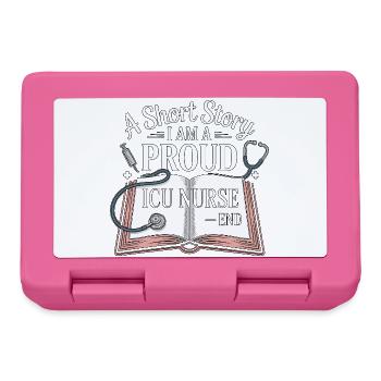 ICU Nurse A Short Story I Am A Registered Nurse - Lunchbox - pink - Front