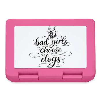 Bad Girls Choose Dogs - Brotdose - Pink - Vorne