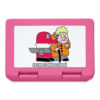 Respekt vor Old School Retro Cartoon - Brotdose - Pink - Vorne