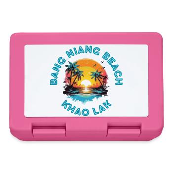 Bang Niang Beach Sonnenuntergangskreis - Brotdose - Pink - Vorne