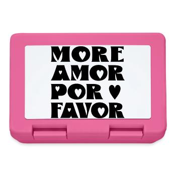 More Amor por favor - Lunchbox - pink - Front
