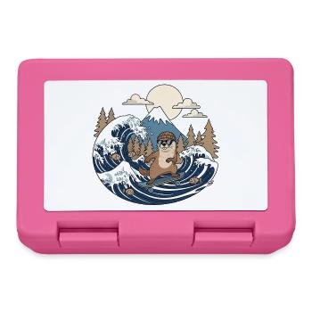 Kawaii Skateboarding Bieber - Brotdose - Pink - Vorne