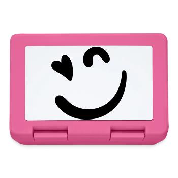 Logo Beacon – Rose néon - Boîte à goûter - rose - Devant