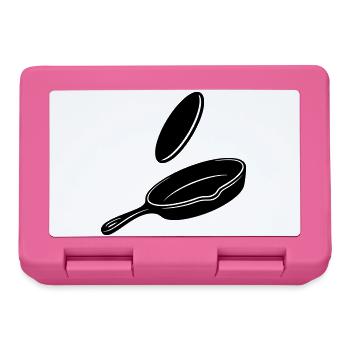Pancake Flip Skillet Silhouette - Lunchbox - pink - Front