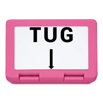 TUG Tugboat - Seafaring Sailing Ship Captain - Lunchbox - pink - Front