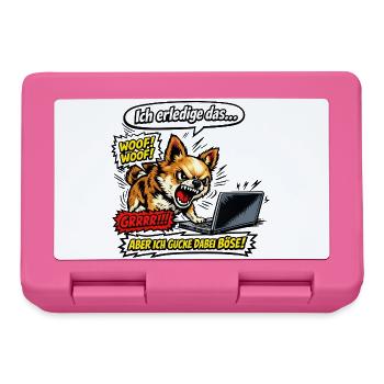 Ich mach das aber ich gucke dabei böse Chihuahua - Brotdose - Pink - Vorne