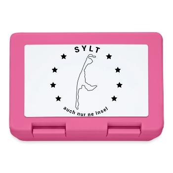 Sylt - Insel Nordsee Maritim Watt Meer - Brotdose - Pink - Vorne