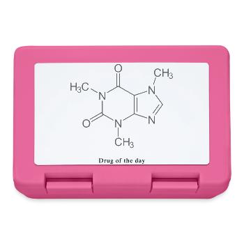 The Drug of the Day - Coffee - Lunchbox - pink - Front
