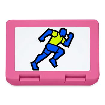 Schneller Polygon Läufer Marathon Team - Brotdose - Pink - Vorne