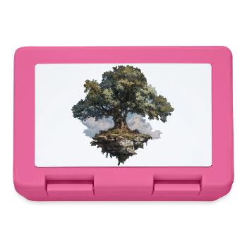 Arbre - Boîte à goûter - rose - Devant