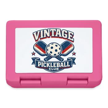 Vintage Pickleball Club Grafik - Brotdose - Pink - Vorne