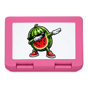 Tamponnement de pastèque - Boîte à goûter - rose - Devant