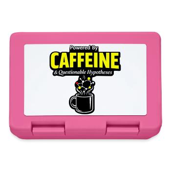 Kaffeechemie: Koffein Molekül Becher - Brotdose - Pink - Vorne