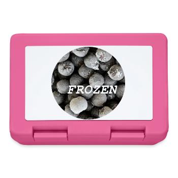 Art circulaire circulaire Frozen Chokeberry - Boîte à goûter - rose - Devant