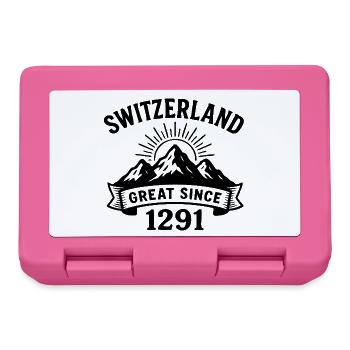 La Suisse Grande depuis 1291 Cap - Boîte à goûter - rose - Devant