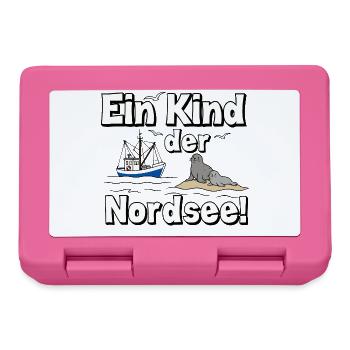 Ein Kind der Nordsee Robben - Brotdose - Pink - Vorne