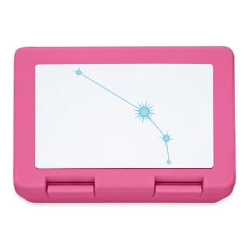 Constellation des étoiles du Bélier Signe du zodiaque Bleu pastel - Boîte à goûter - rose - Devant