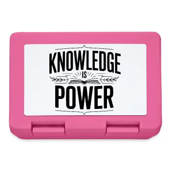 Knowledge Is Power - Lunchbox - pink - Front