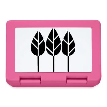 Gardener Three Trees Horticulture Motif - Lunchbox - pink - Front