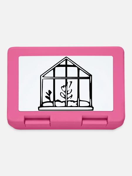 Gewächshaus Garten Gärtner Geschenk - Brotdose - Pink
