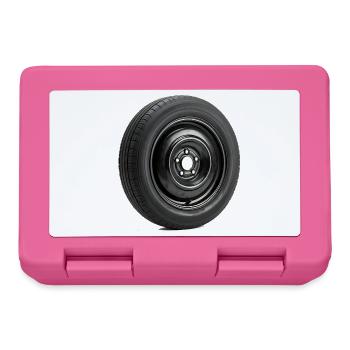 Car Wheel - Brotdose - Pink - Vorne