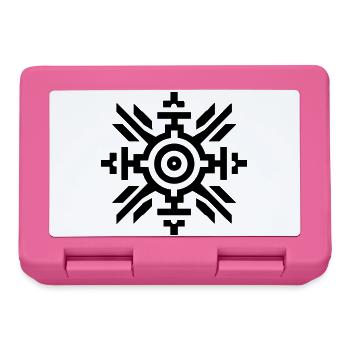 Aztekische Sonne - Brotdose - Pink - Vorne