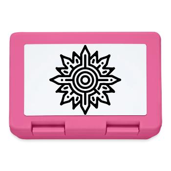 Aztekische Sonne - Brotdose - Pink - Vorne