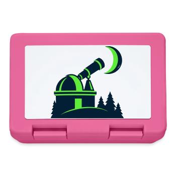 Sternwarte Teleskop Grafik - Brotdose - Pink - Vorne