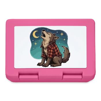 Werwolf im karierten Hemd - Brotdose - Pink - Vorne