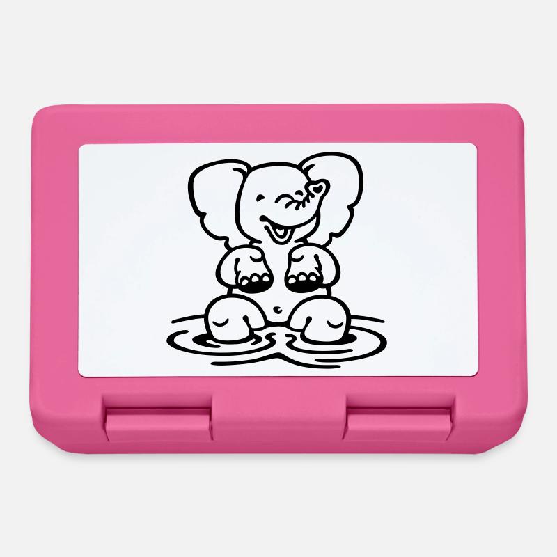 Elefant - Brotdose - Pink