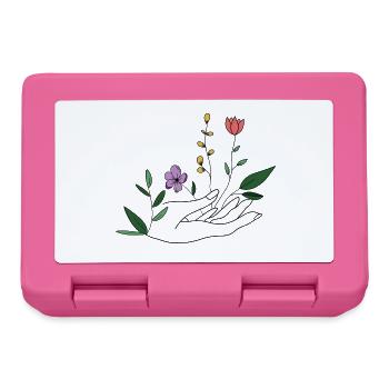 Hands of Flowers - Brotdose - Pink - Vorne