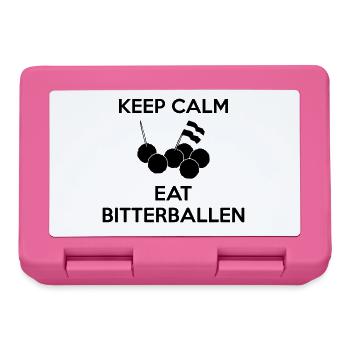 KEEP CALM Eat Bitterballen Multi Color Vector - Lunchbox - pink - Front