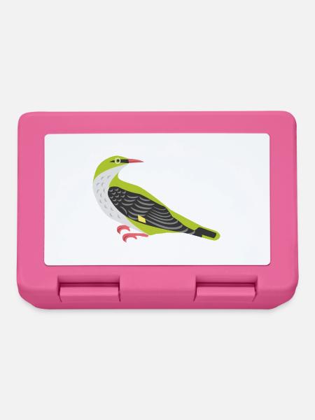 Pirol Vogel Weiblich / Grafik Illustration - Brotdose - Pink