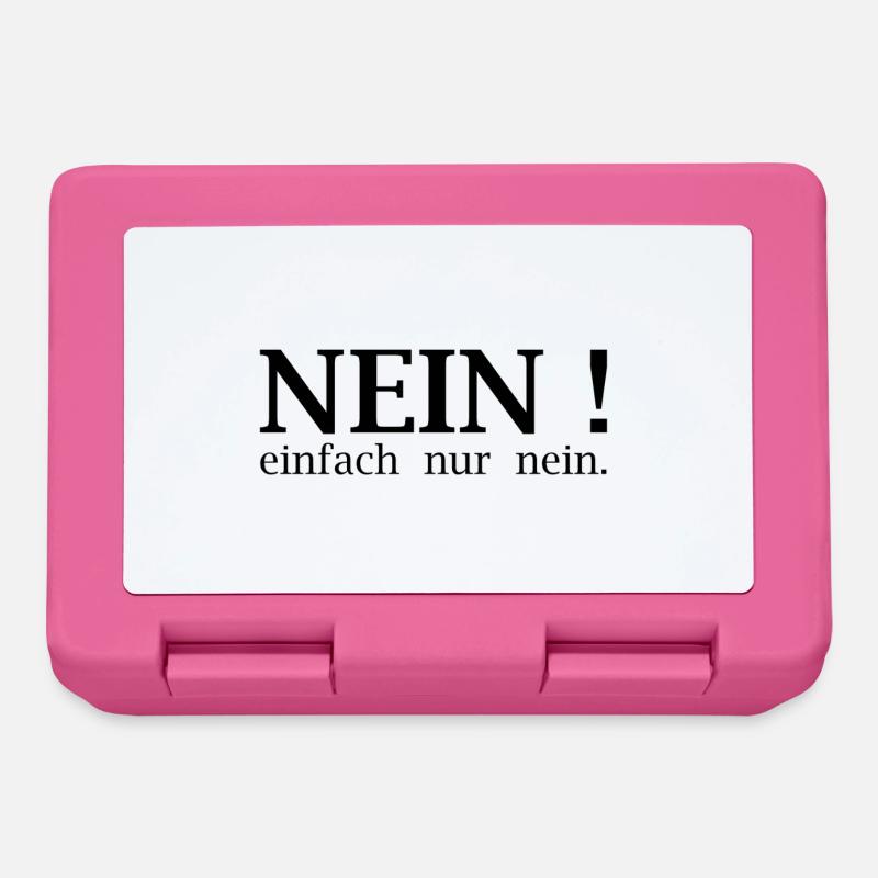 No! just no. - Lunchbox - pink