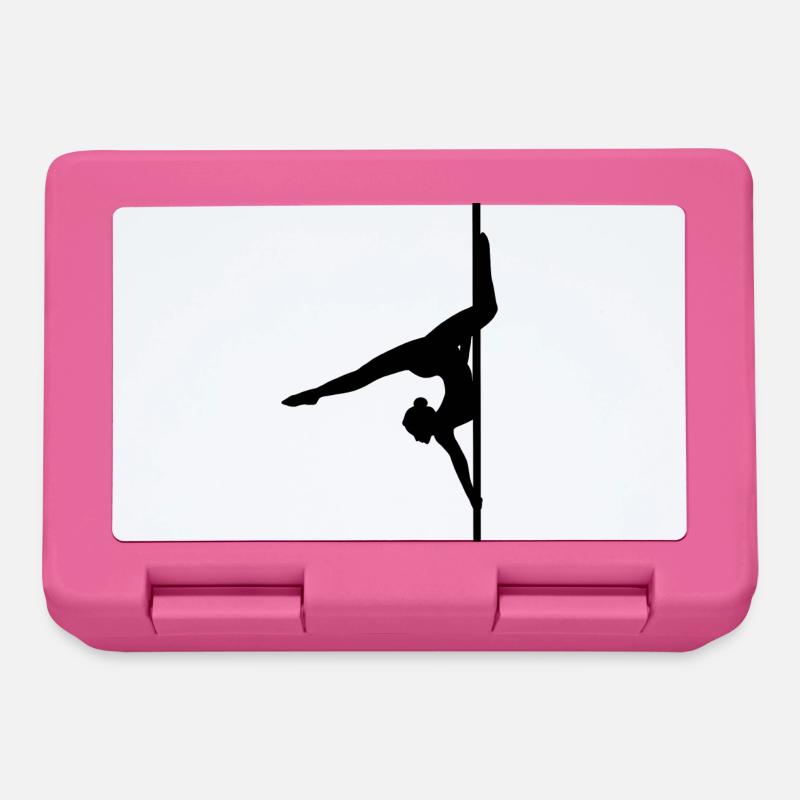 Pole Dance Shape Shadow Figure Butterfly - Lunchbox - pink