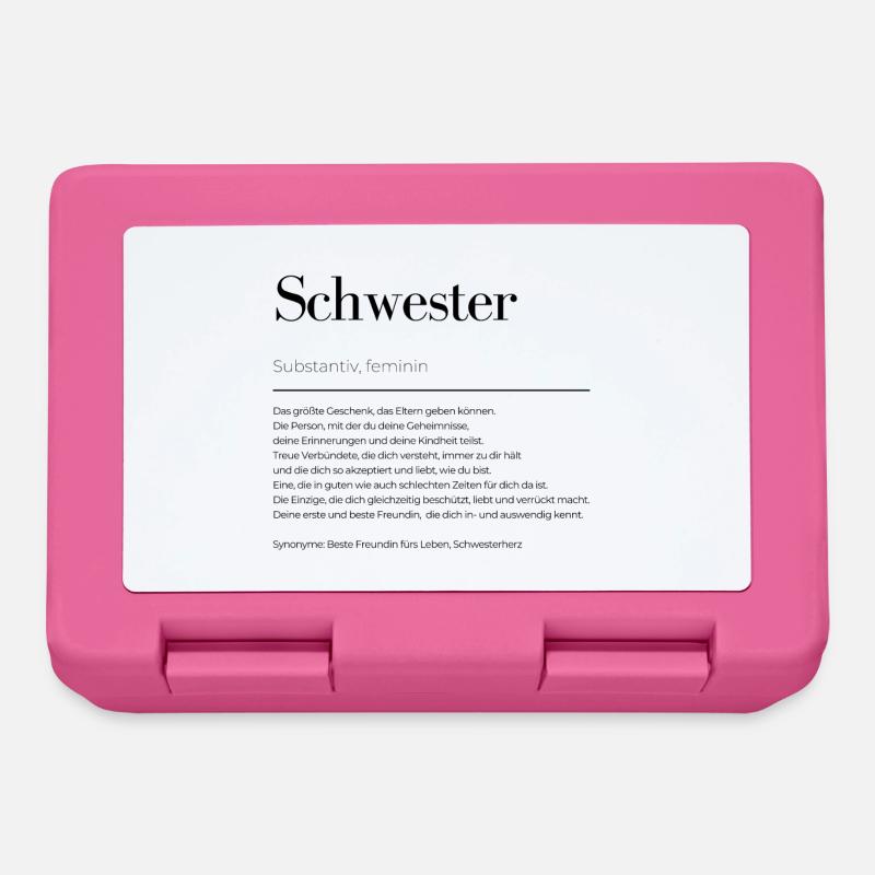 Schwester Definition - Brotdose - Pink