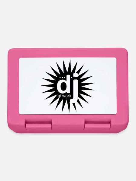 DJ bei der Arbeit - Brotdose - Pink